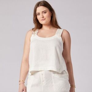 JOIE Paisley Sleeveless Linen Top